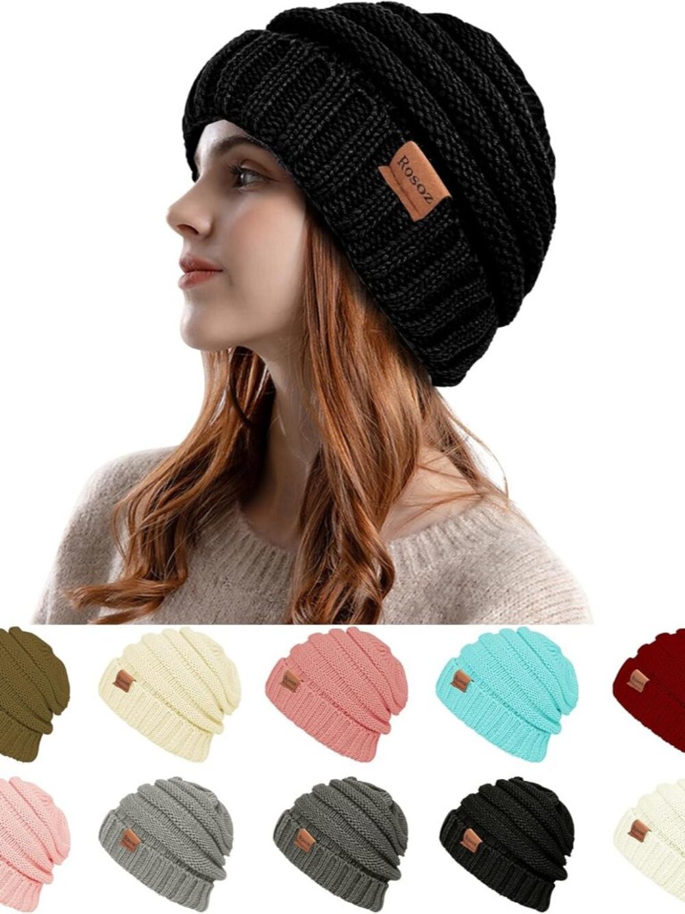 Womens Beanies for Winter Slouchy Beanies for Women Knit Warm Winter Hats for Wo